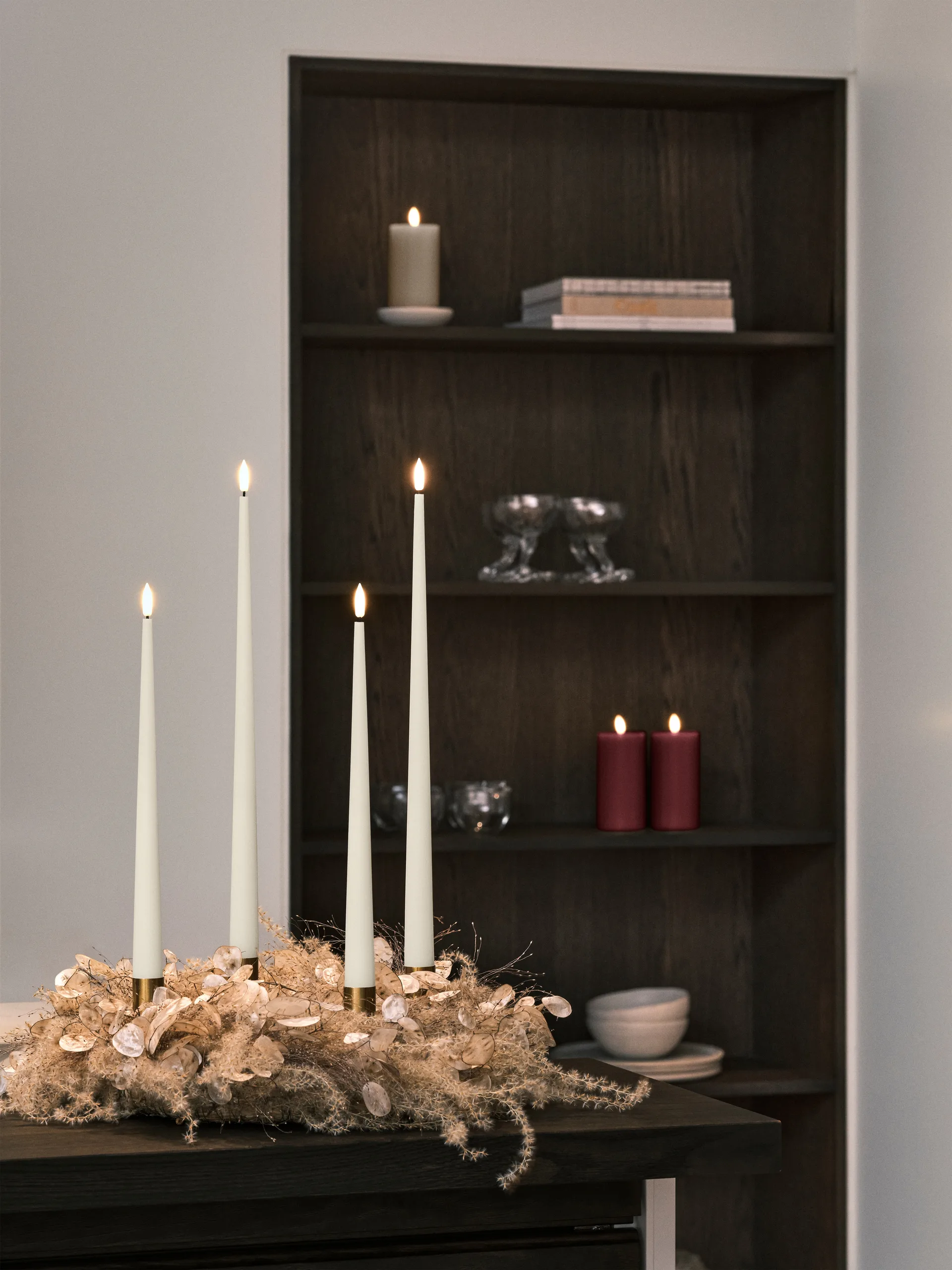 ester & erik kronelys LED 2-pk, 06 Ivory, 30 cm ester & erik