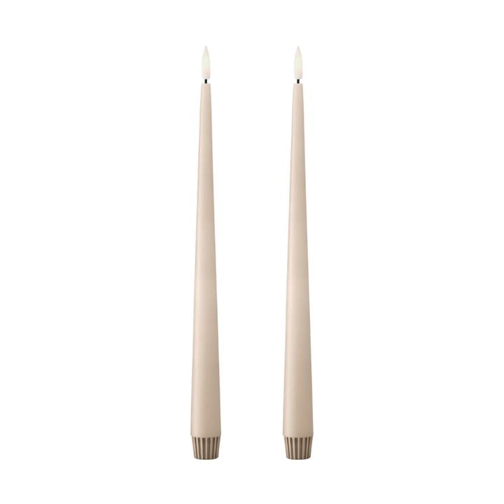 ester & erik kronelys LED 2-pk - 11 Ice Latte , 30 cm - Ester & erik