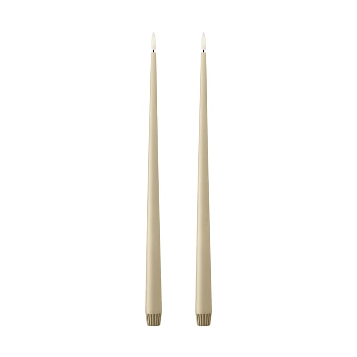 ester & erik kronelys LED 2-pk - 14 Pale ginger, 40 cm - Ester & erik