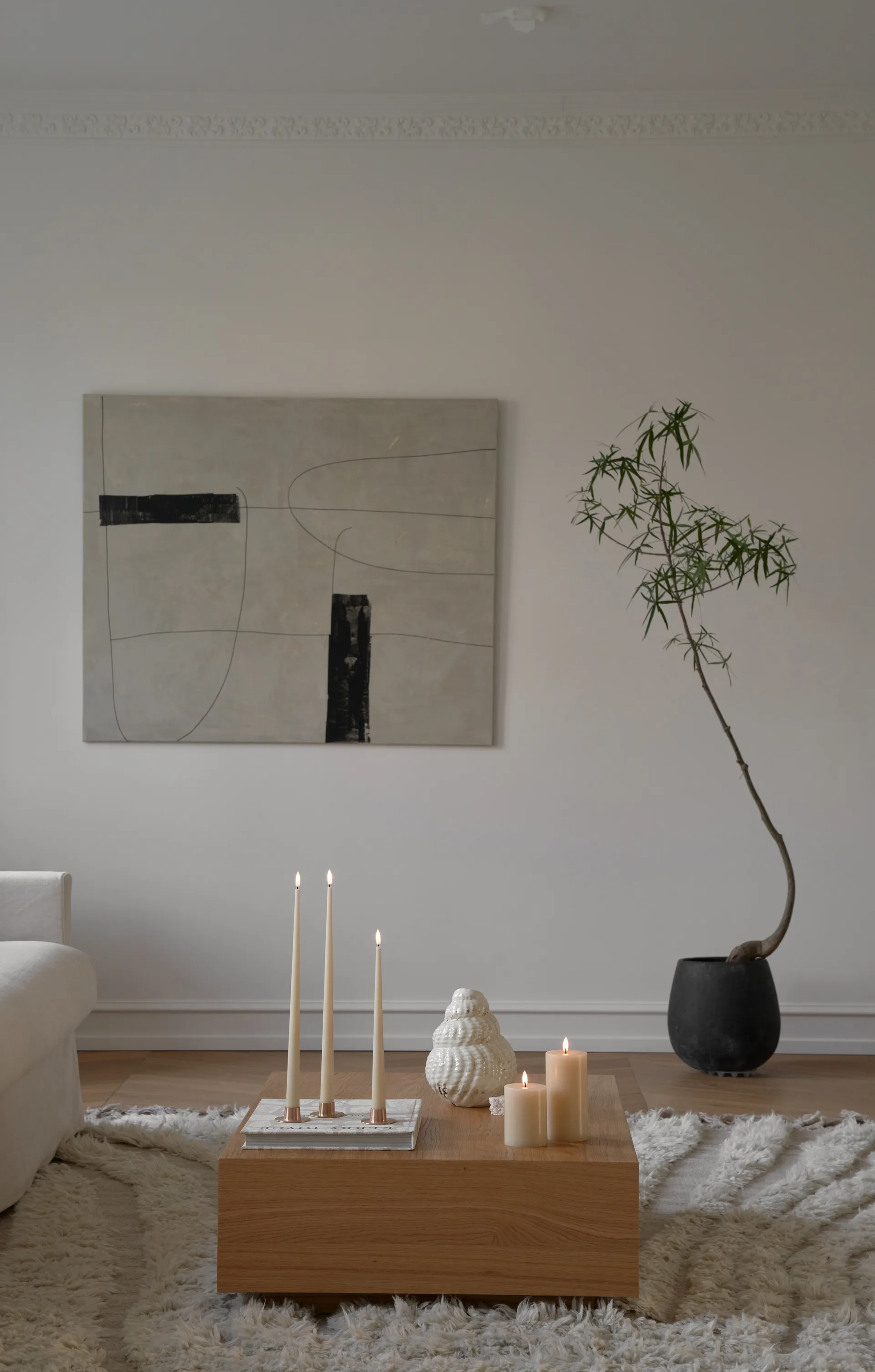 ester & erik kronelys LED 2-pk, 14 Pale ginger, 40 cm ester & erik