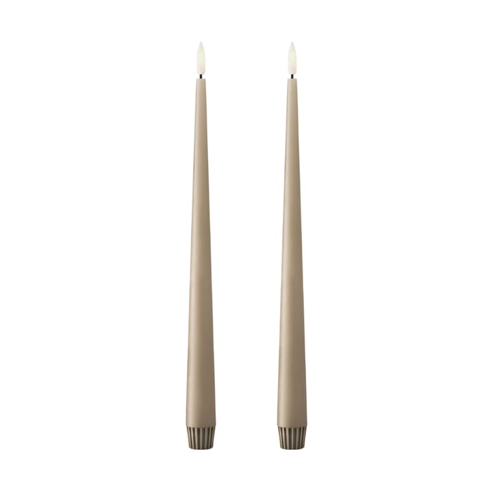 ester & erik kronelys LED 2-pk - 18 Nougat note , 30 cm - Ester & erik