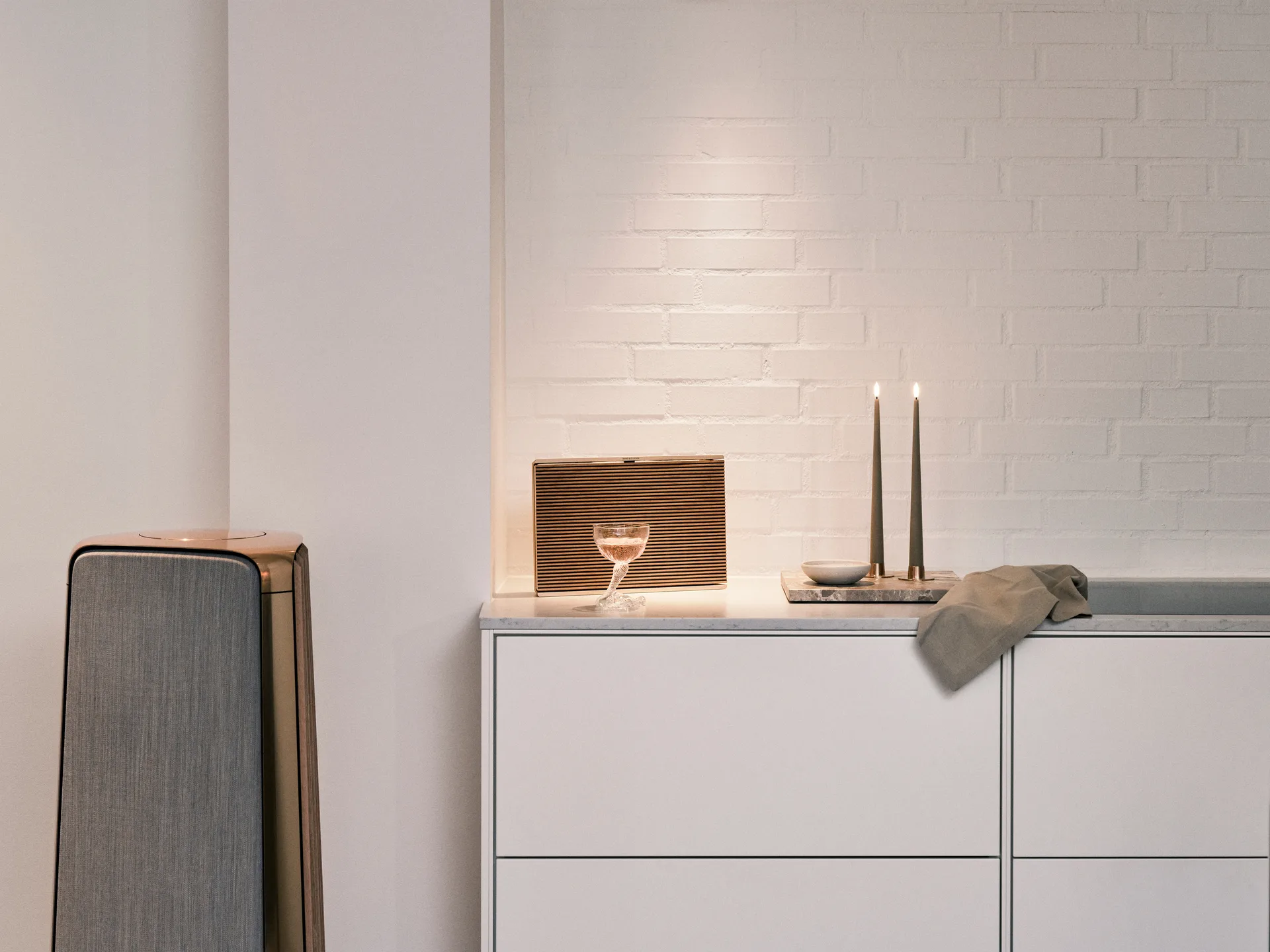 ester & erik kronelys LED 2-pk, 18 Nougat note , 30 cm ester & erik