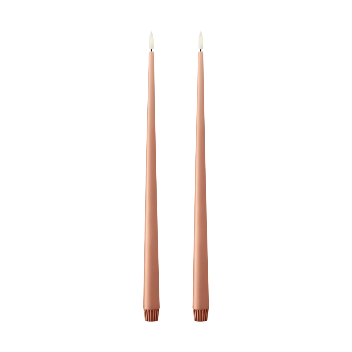 ester & erik ester & erik kronelys LED 2-pk 20 Rosy caramel, 40 cm
