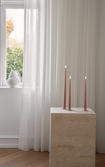 ester & erik kronelys LED 2-pk - 20 Rosy caramel, 40 cm - ester & erik