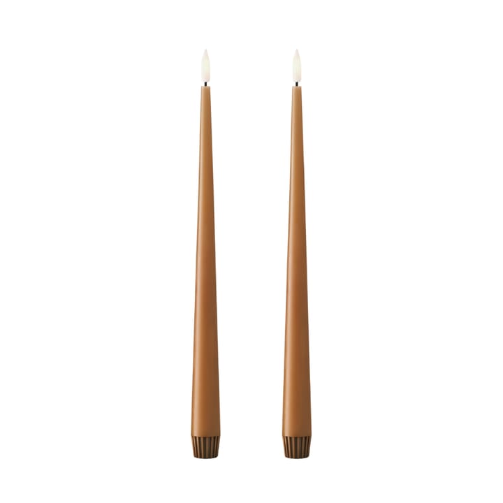 ester & erik kronelys LED 2-pk - 23 Raw Toffee , 30 cm - Ester & erik