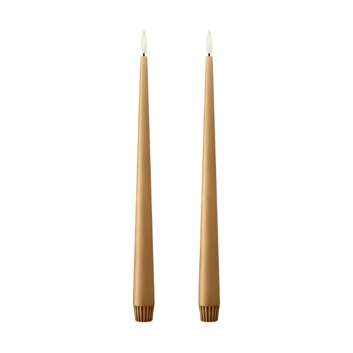 ester & erik kronelys LED 2-pk - 27 Almond butter , 30 cm - Ester & erik