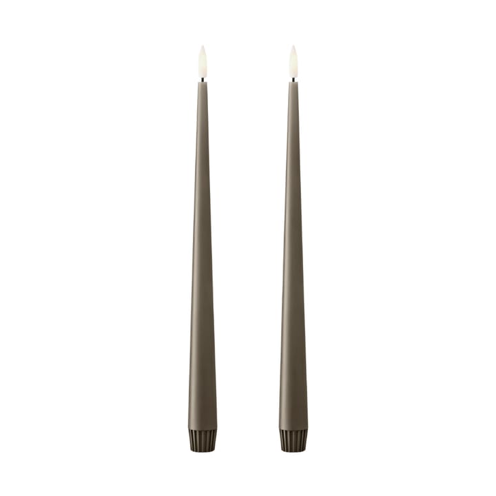 ester & erik kronelys LED 2-pk - 77 Caviar , 30 cm - Ester & erik