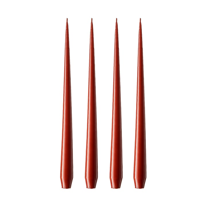 ester & erik lys 4-stk. lakket - aged rust, 32 cm - Ester & erik