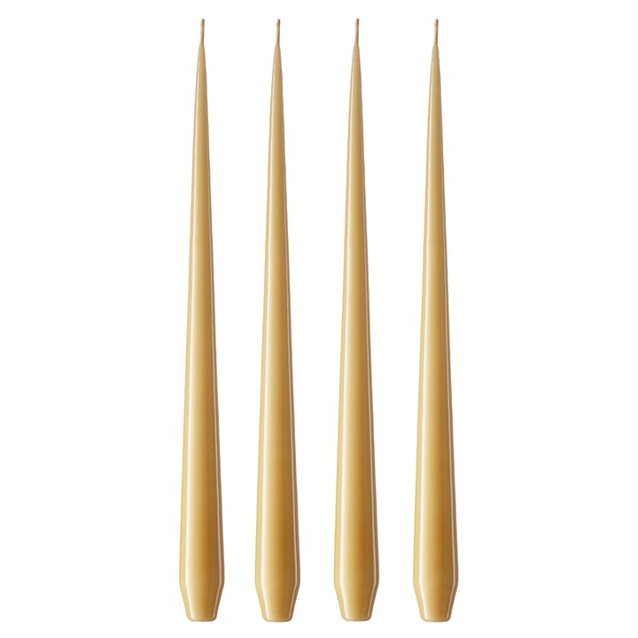 ester & erik lys 4-stk. lakket - beige 14/2-0, 32 cm - Ester & erik