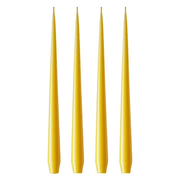 ester & erik lys 4-stk. lakket, dark Lemon drop 15/2-0, 42 cm ester & erik