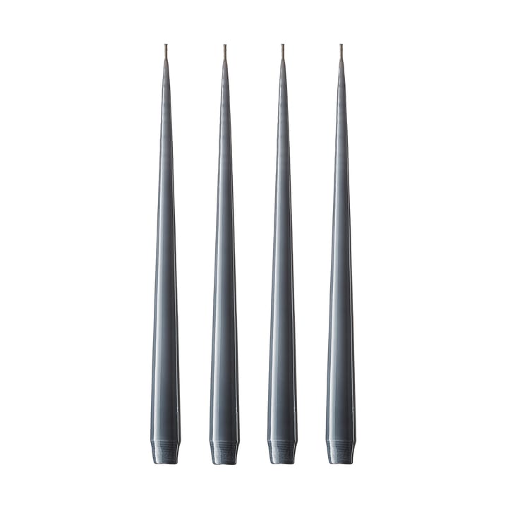 ester & erik lys 4-stk. lakket - dark slate, 32 cm - Ester & erik