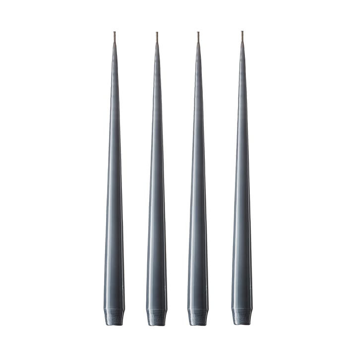 ester & erik lys 4-stk. lakket - dark slate, 42 cm - Ester & erik