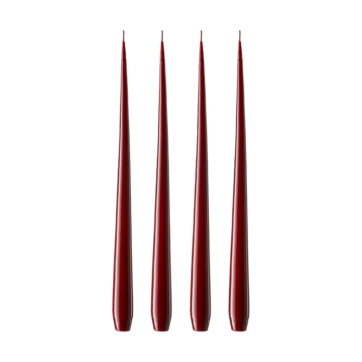 ester & erik lys 4-stk. lakket - Deep wine 44/2, 42 cm - Ester & erik