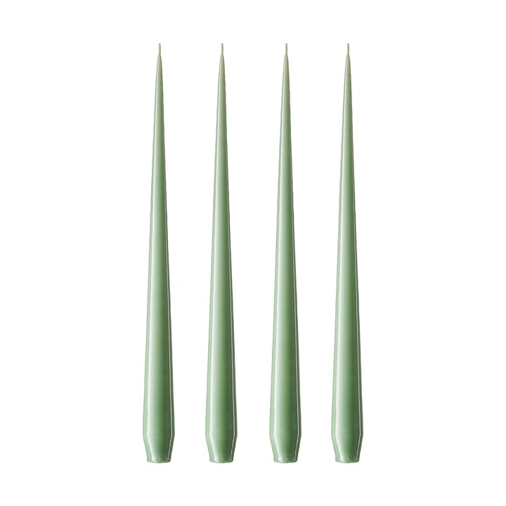 ester & erik lys 4-stk. lakket - eucalyptus, 32 cm - Ester & erik