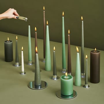 ester & erik lys 4-stk. lakket - green soil, 42 cm - ester & erik
