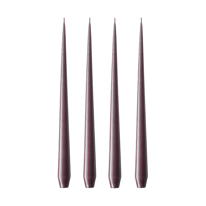 ester & erik lys 4-stk. lakket - muted mauve, 42 cm - Ester & erik