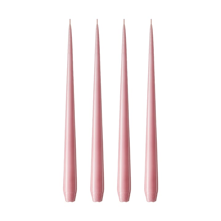ester & erik lys 4-stk. lakket - old rose, 42 cm - Ester & erik