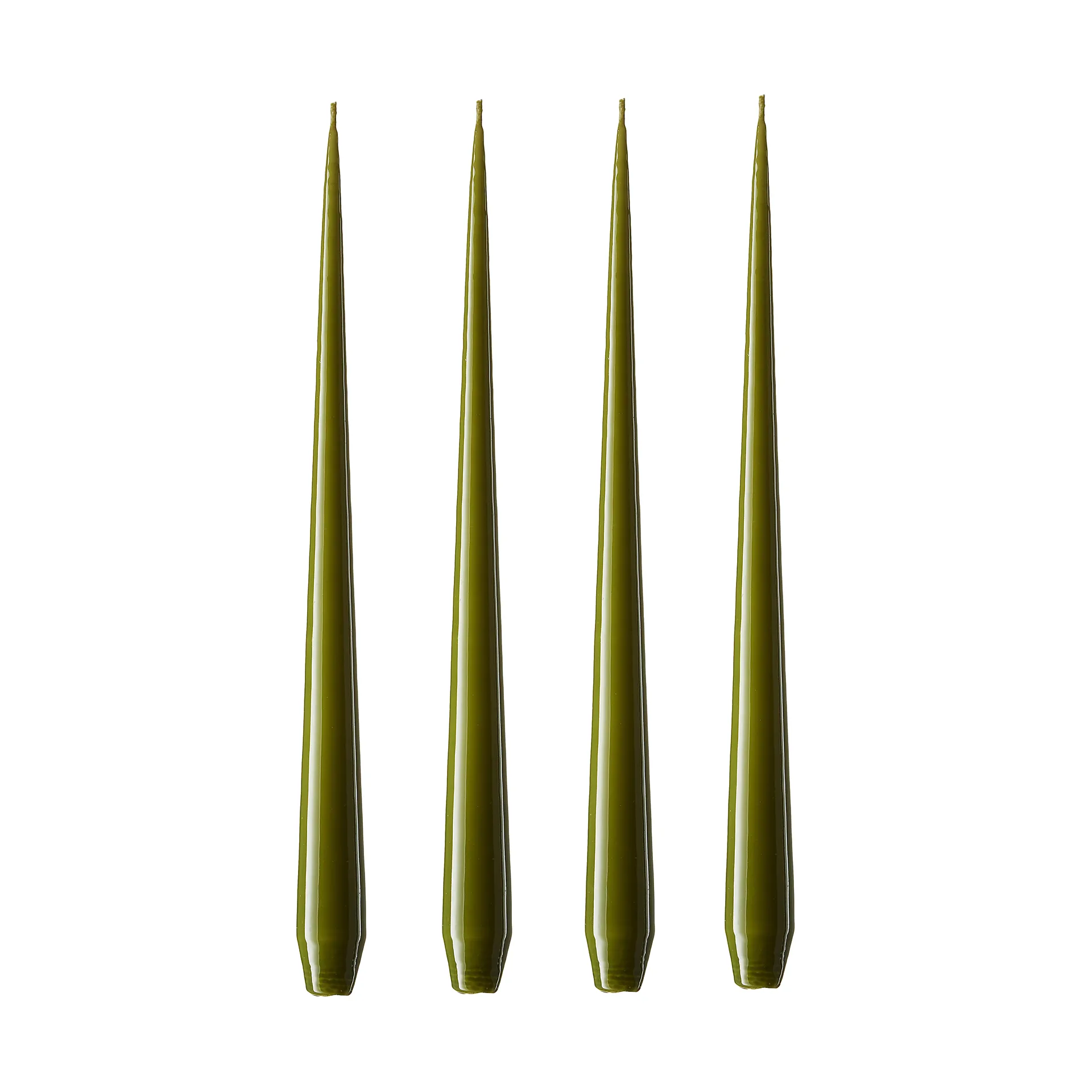 ester & erik lys 4-stk. lakket, olive glow, 32 cm ester & erik