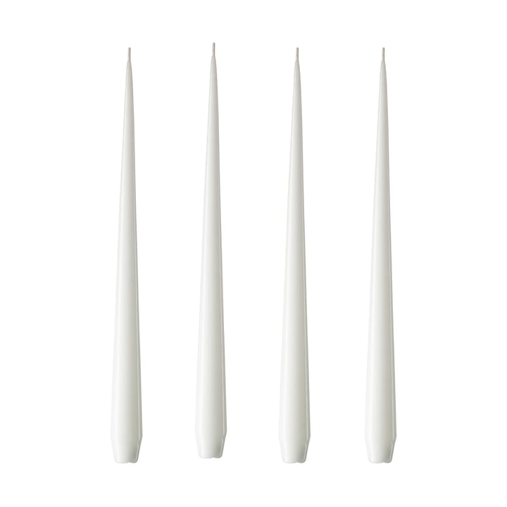 ester & erik lys 4-stk. lakket - pure white, 32 cm - Ester & erik