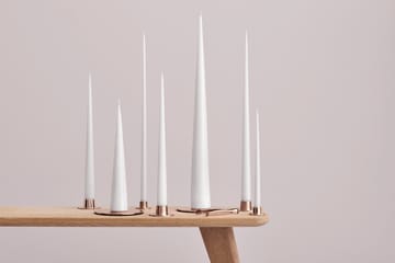 ester & erik lys 4-stk. lakket - pure white, 32 cm - ester & erik