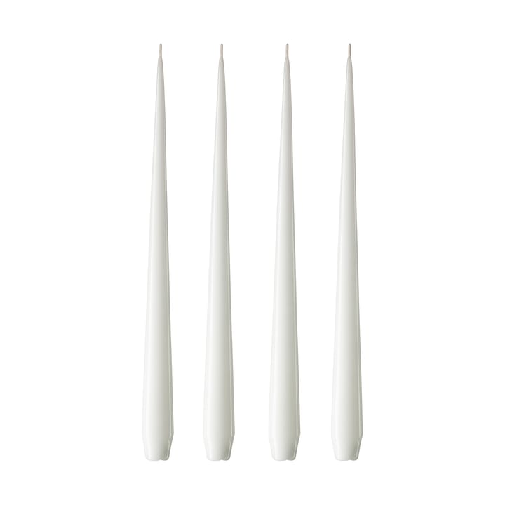 ester & erik lys 4-stk. lakket - pure white, 42 cm - Ester & erik