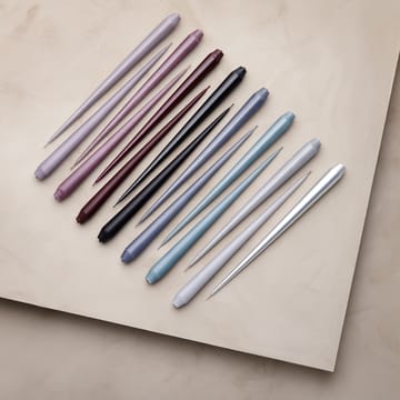 ester & erik lys 4-stk. lakket - Raw black, 32 cm - ester & erik