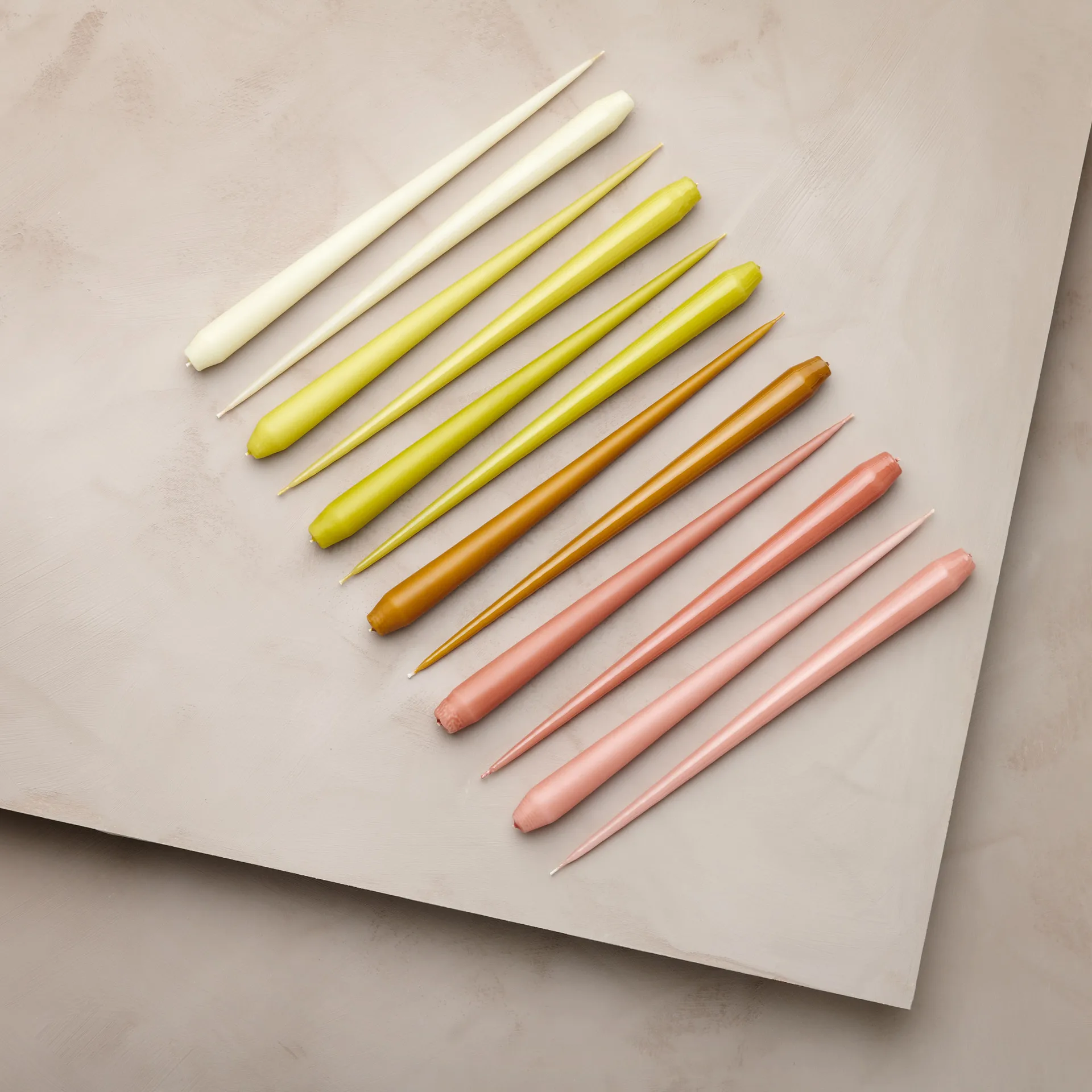 ester & erik lys 4-stk. lakket, rosy caramel, 32 cm ester & erik