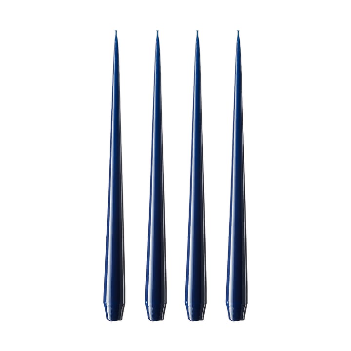ester & erik lys 4-stk. lakket - royal navy, 32 cm - Ester & erik