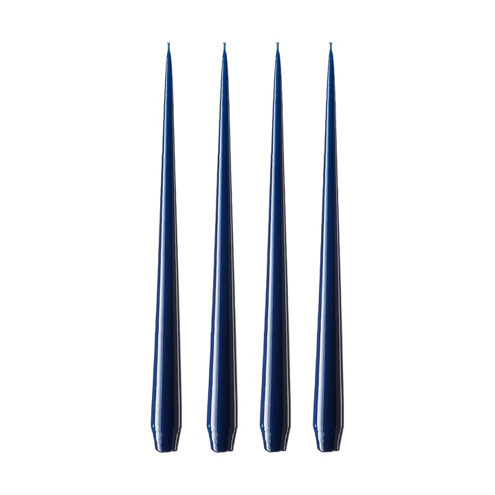 ester & erik lys 4-stk. lakket - royal navy, 42 cm - Ester & erik