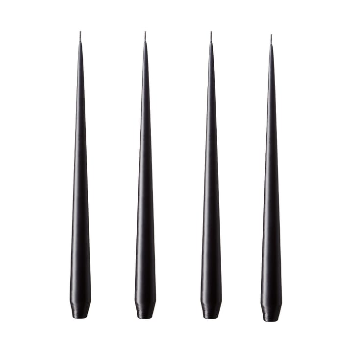 ester & erik lys 4-stk. matt - raw black, 32 cm - Ester & erik