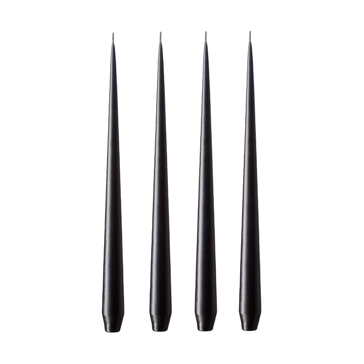 ester & erik lys 4-stk. matt - raw black, 42 cm - Ester & erik