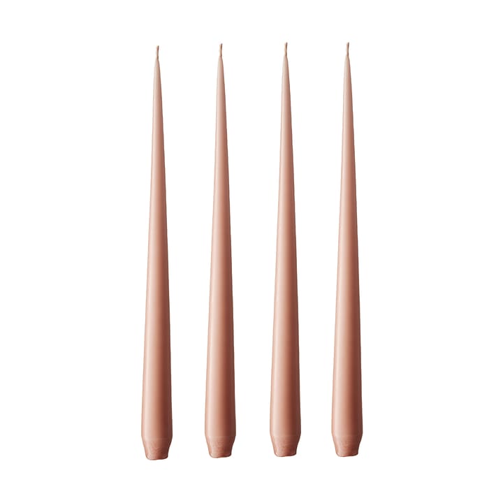 ester & erik lys 4-stk. matt - rosy caramel, 42 cm - Ester & erik