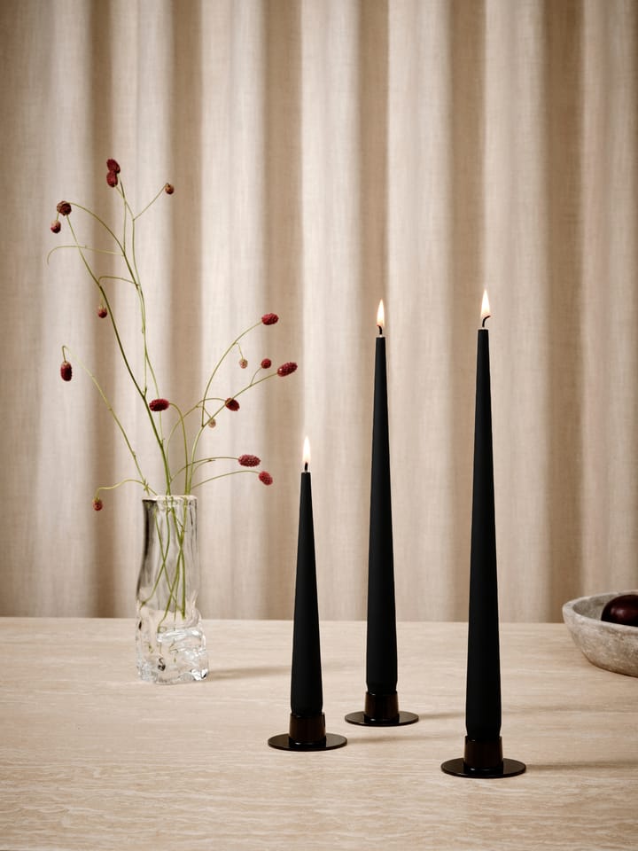 ester & erik lys 4-stk. matt, Velvet matt black 95, 32 cm ester & erik