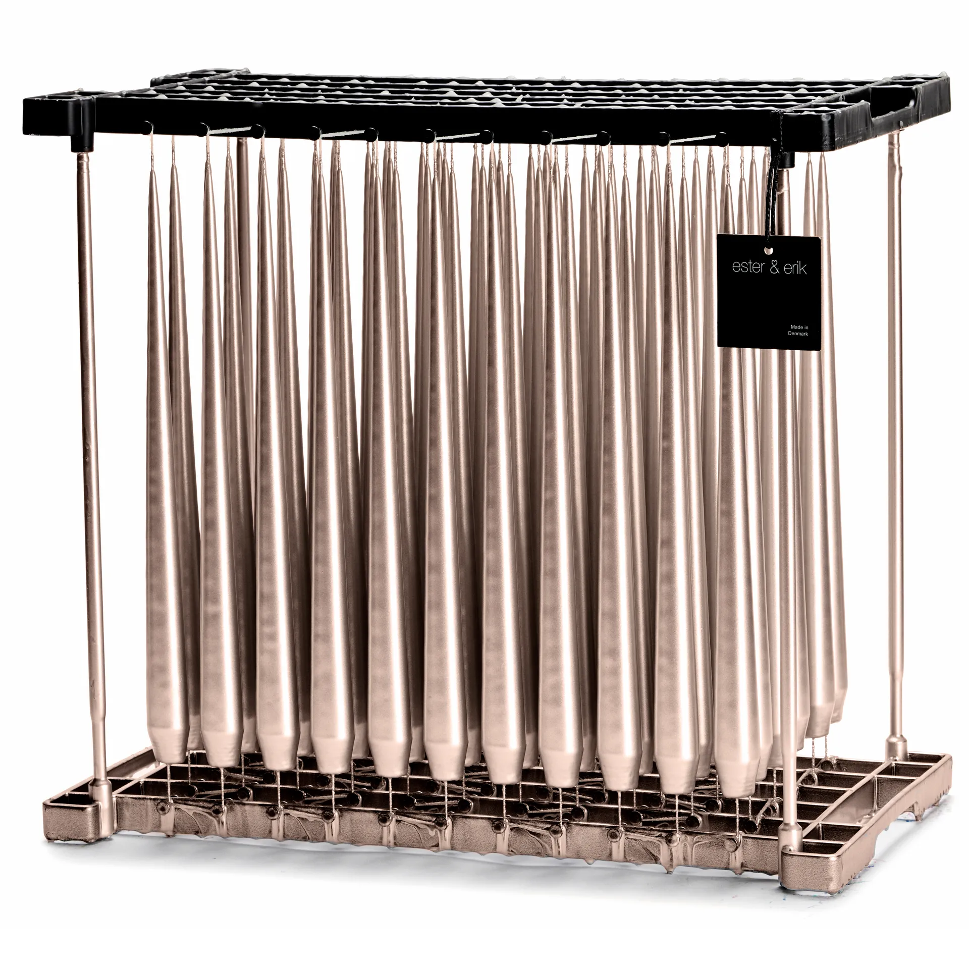 ester & erik lys 42 cm 4-pakning metallic, Champagne ester & erik