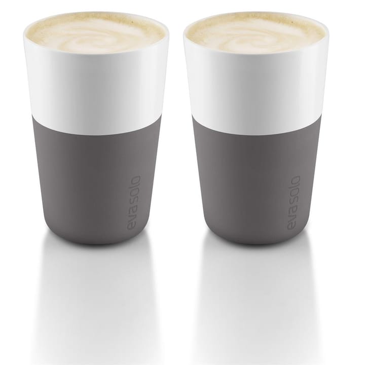 Eva Solo Caffè latte-kopp 2-pakning, Elephant grey Eva Solo