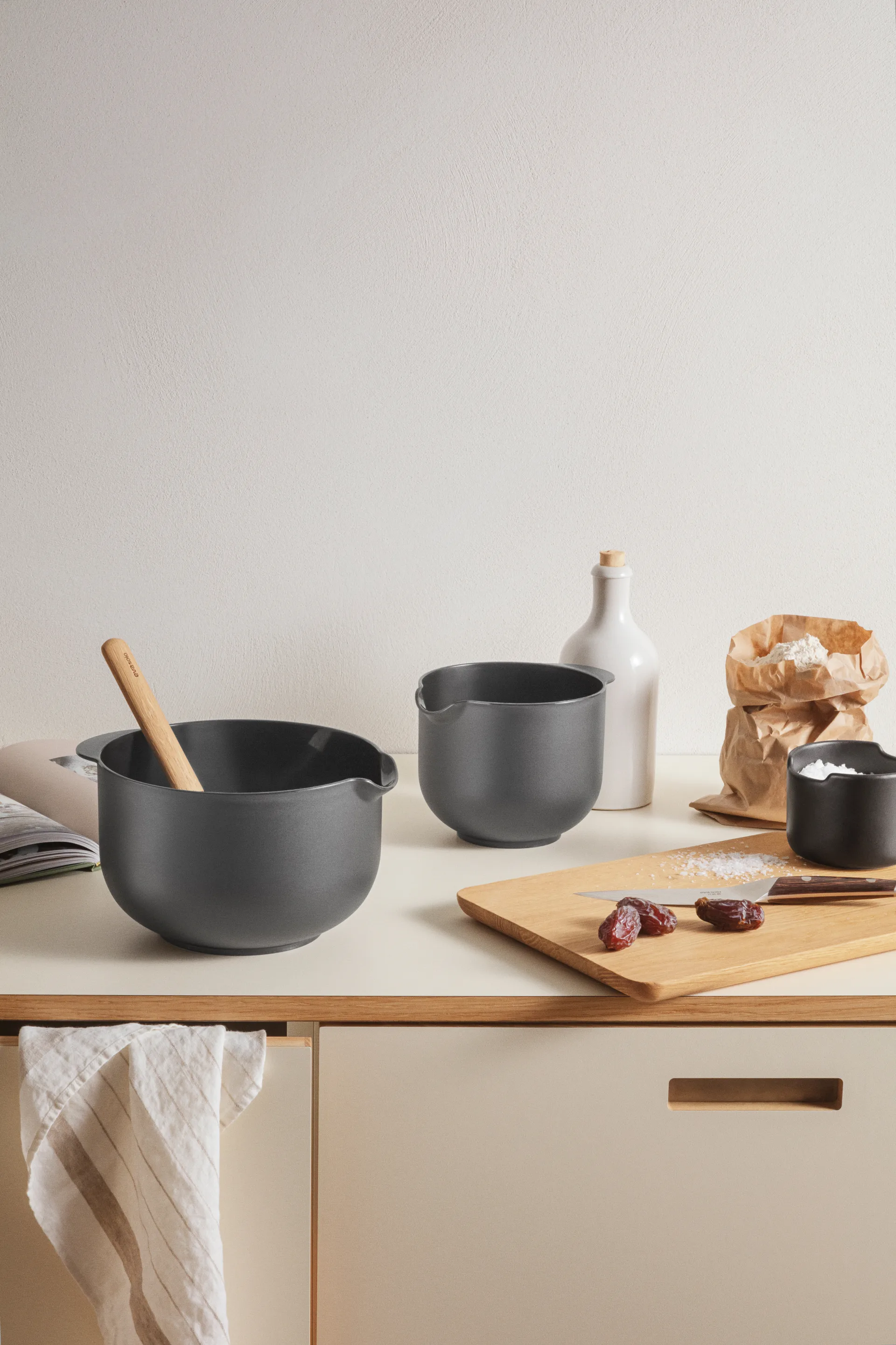 Eva Trio blandebolle, Grey, 3 deler Eva Solo