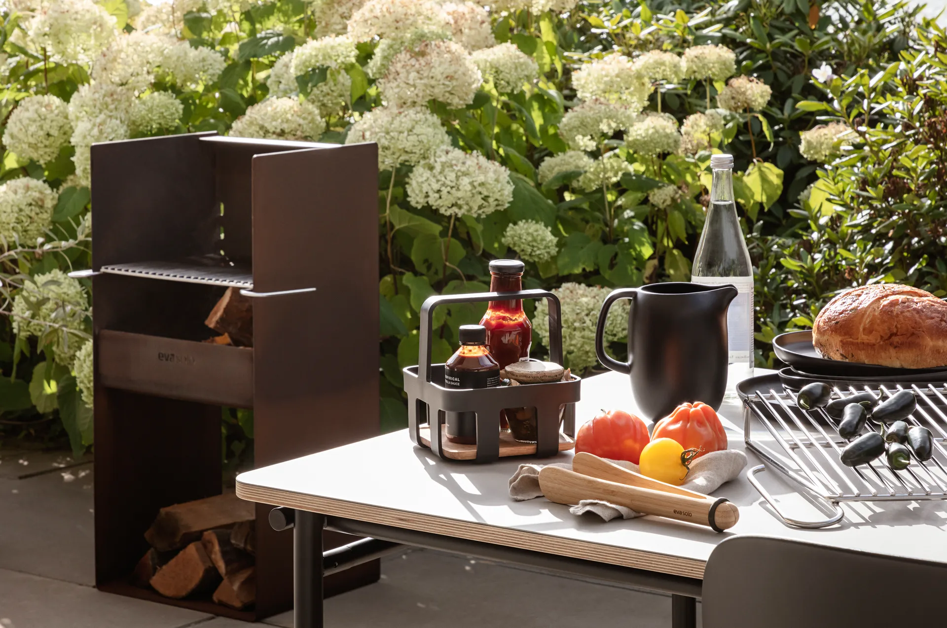 Nordic Kitchen table caddy kurv, Sort Eva Solo