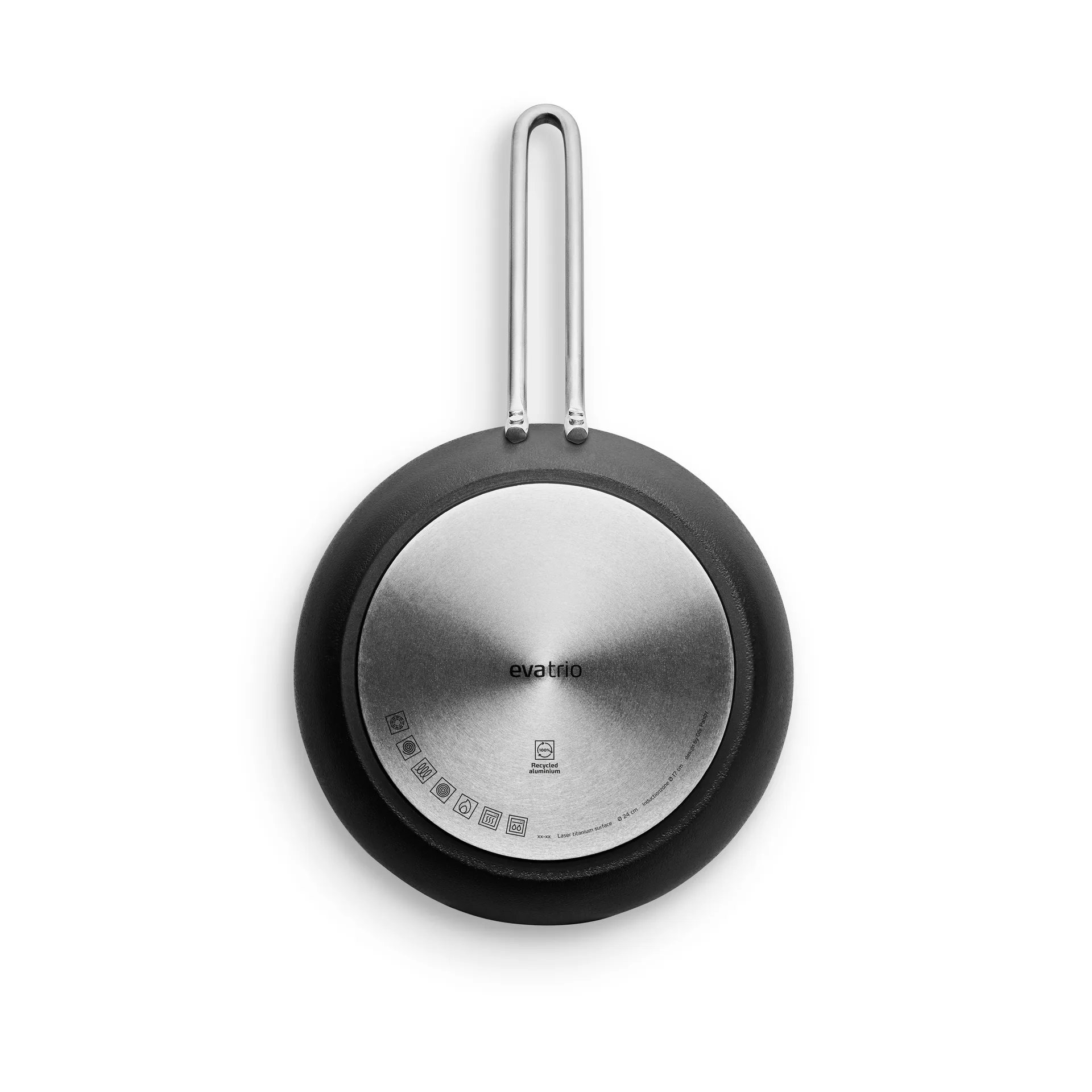 Professional Laser Titanium Slip-Let stekepanne, Black, Ø24 cm Eva Solo