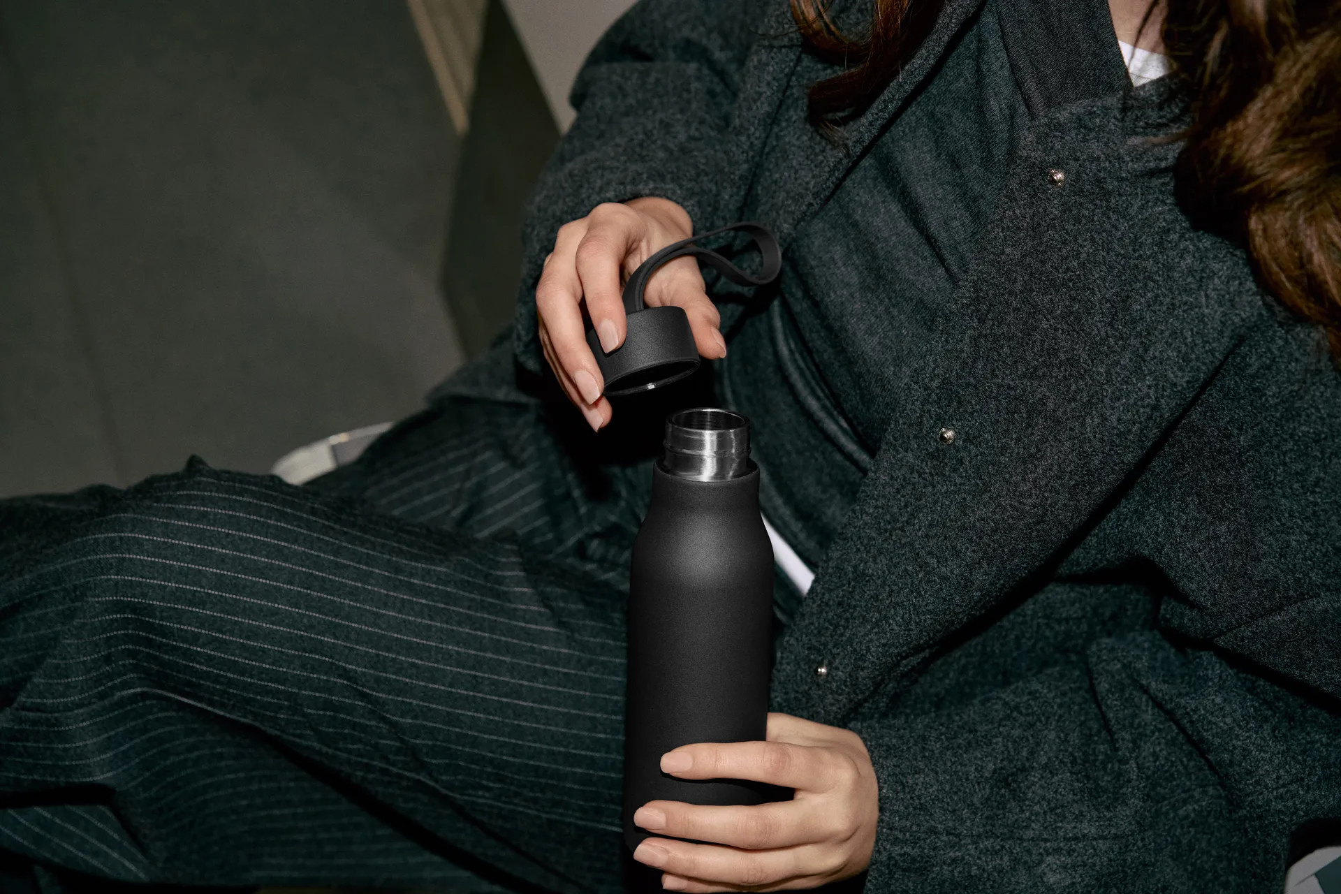 RE-Hydrate termoflaske, Black, 0,5 L Eva Solo