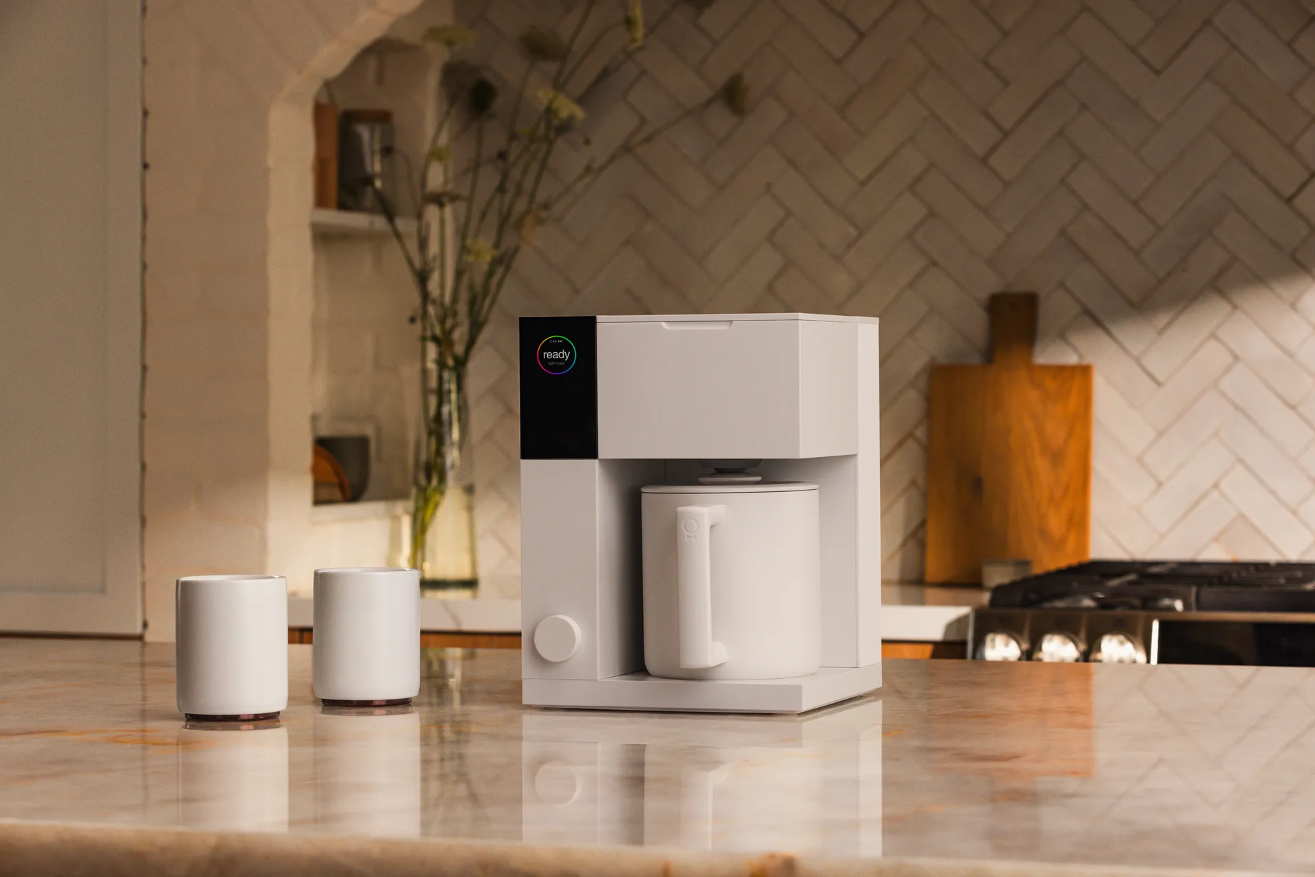 Aiden Precision kaffetrakter, Matte white Fellow