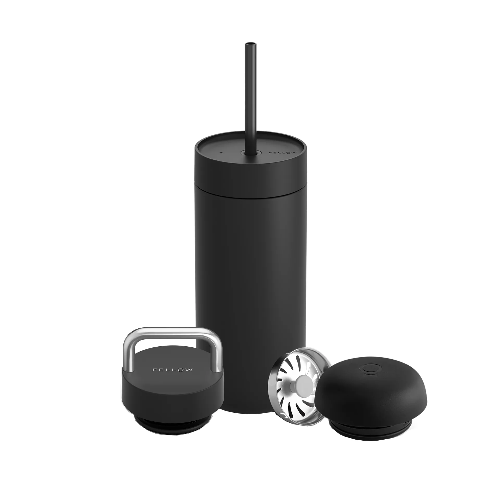 Carter Move termokopp 3-i-1 lokk sett, Matte black Fellow