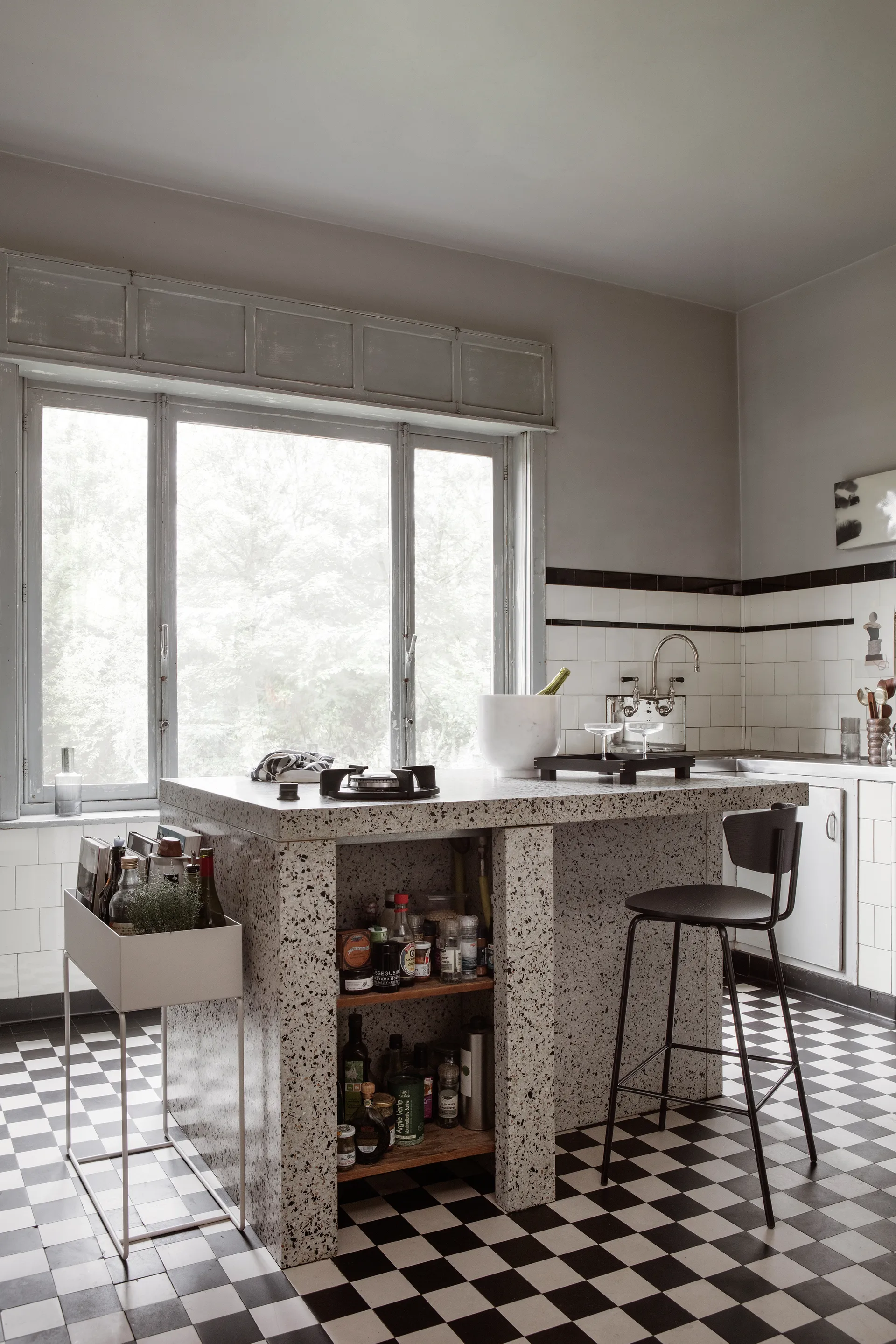 Alza champagnekjøler, White Marble Ferm Living