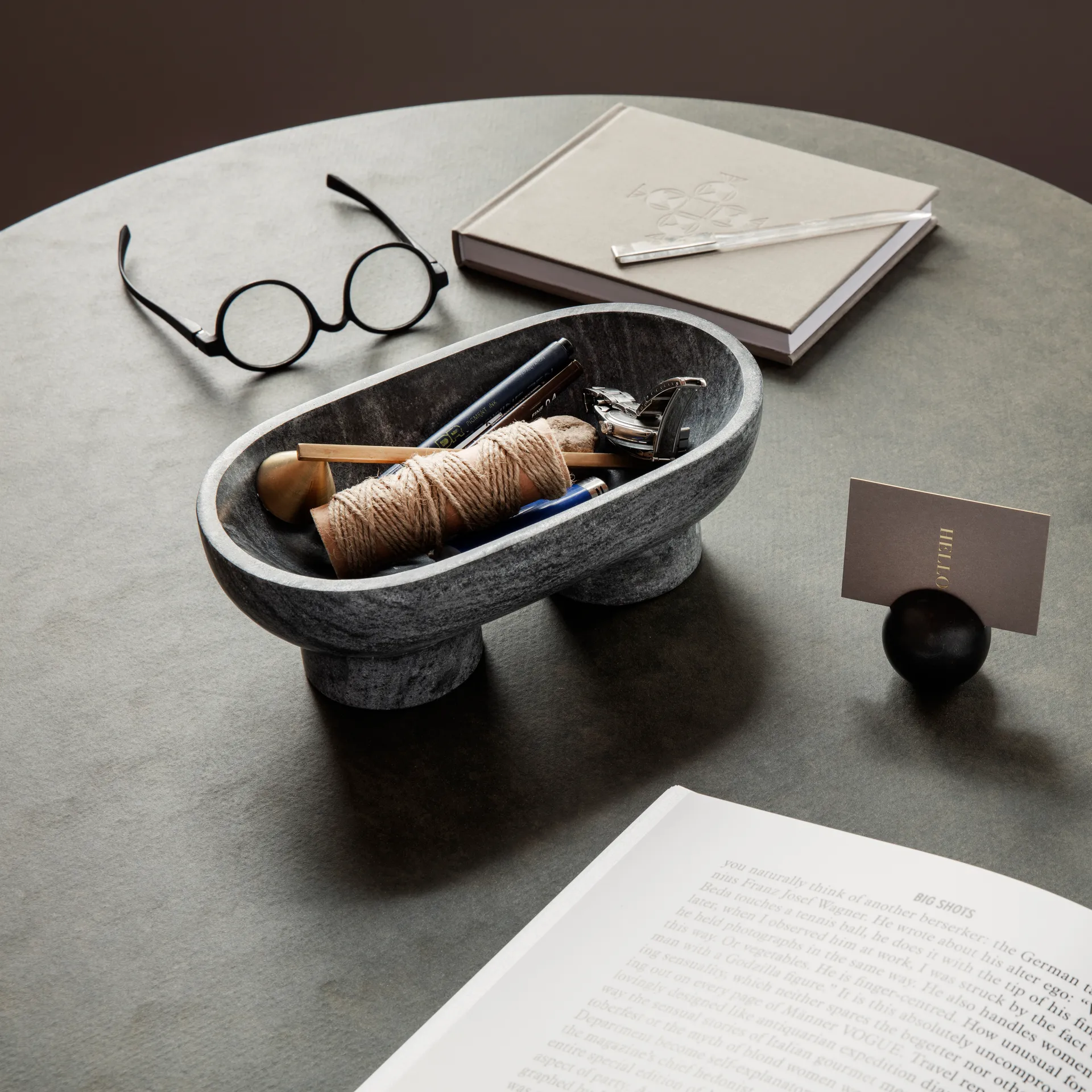 Alza skål, svart Ferm Living
