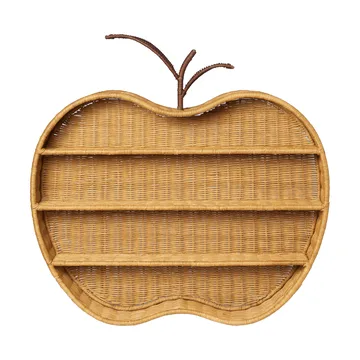 Apple braided vegghylle - Natural, 70x12,5x68 cm - Ferm Living