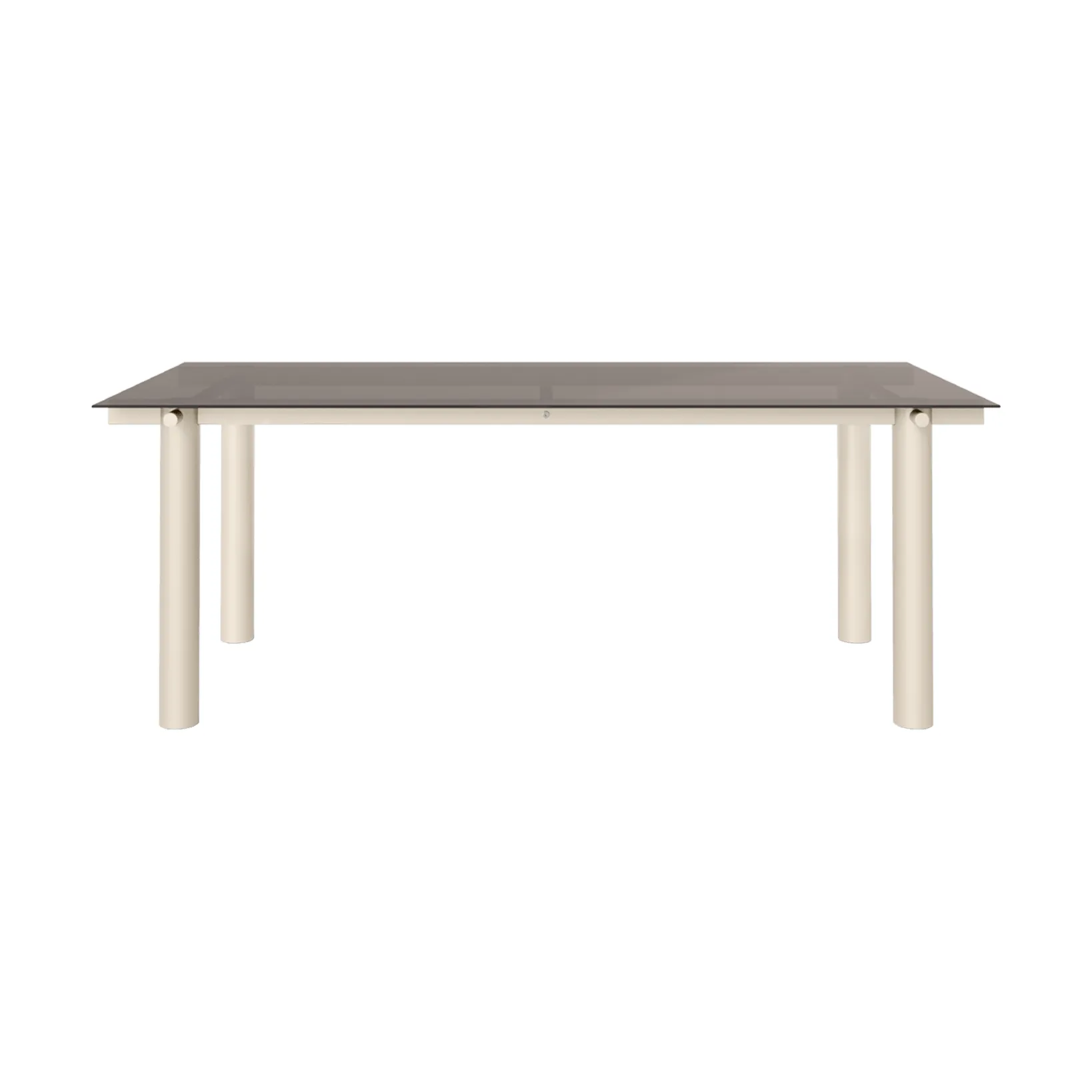 Atura spisebord, Light cashmere-dark tinted glass, 90x200 cm Ferm Living