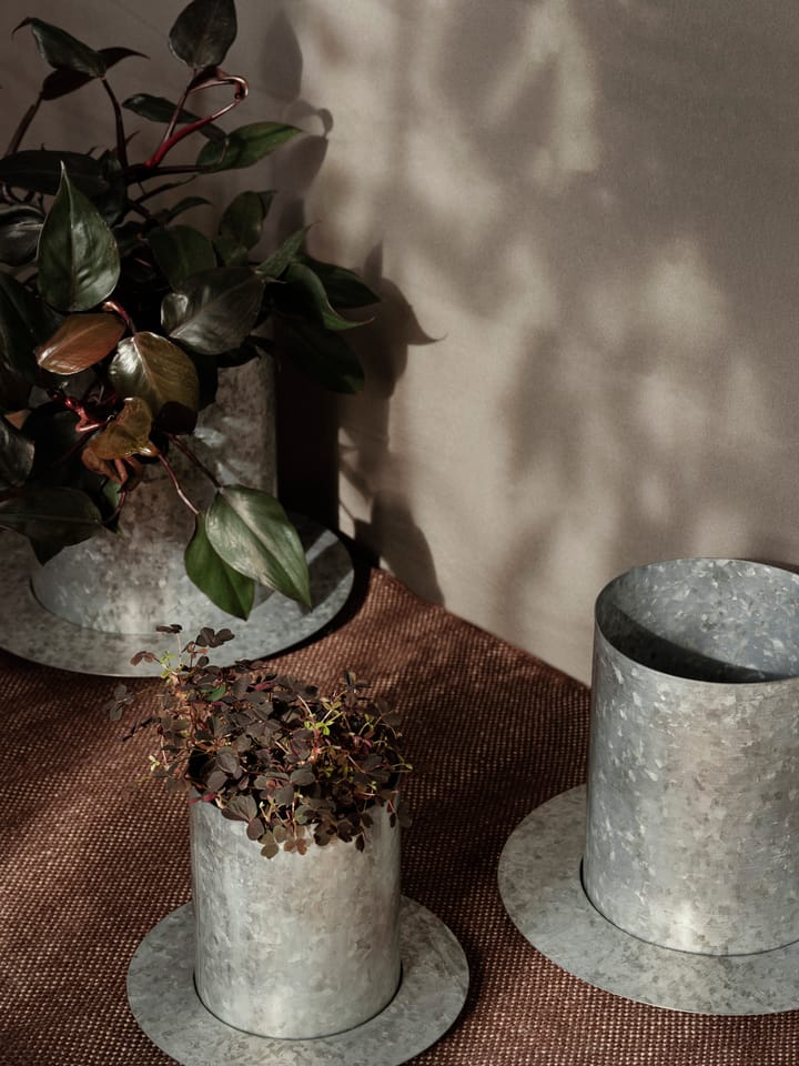Auran krukke medium 26,6 cm, Galvanized iron Ferm Living