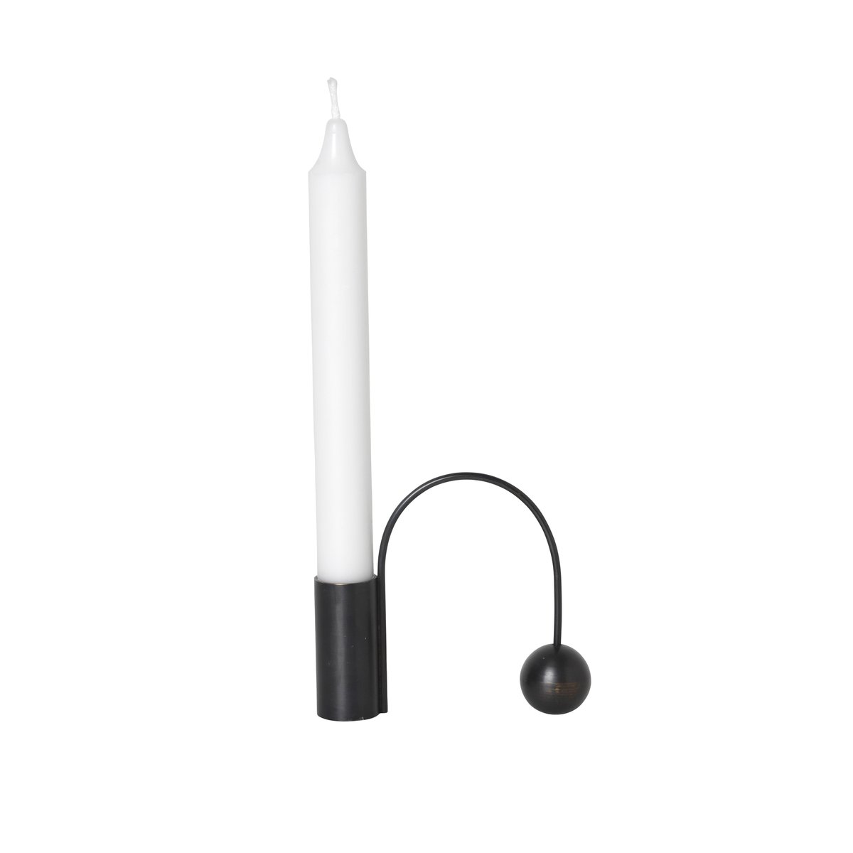 Ferm Living, Balance Candle Holder - Black Brass