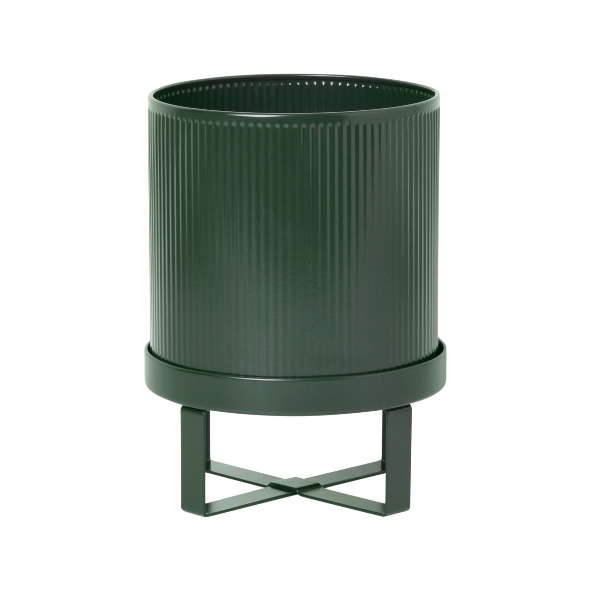 Ferm Living Bau blomsterpotte small Ø18 cm mørkegrønn