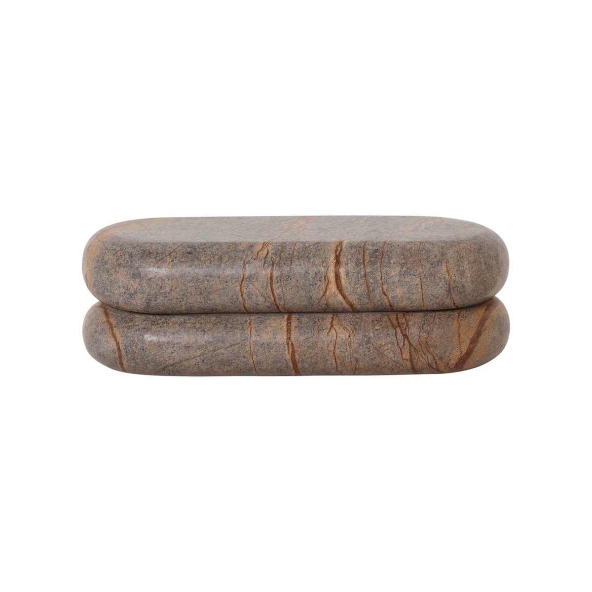 Ferm Living Bendum oppbevaringsboks Brun marmor