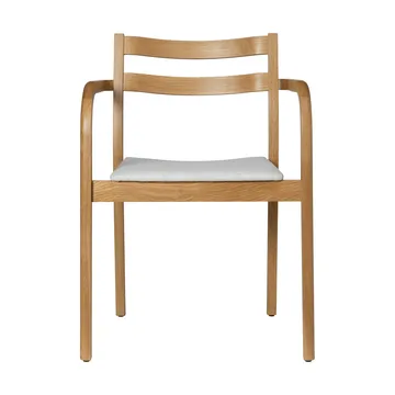 Boda karmstol - Polstret sete, natural oak-off-white - Ferm Living